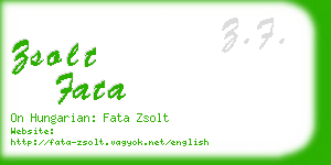zsolt fata business card
